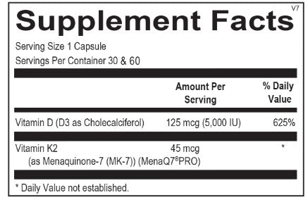 Vitamin D3 with K2