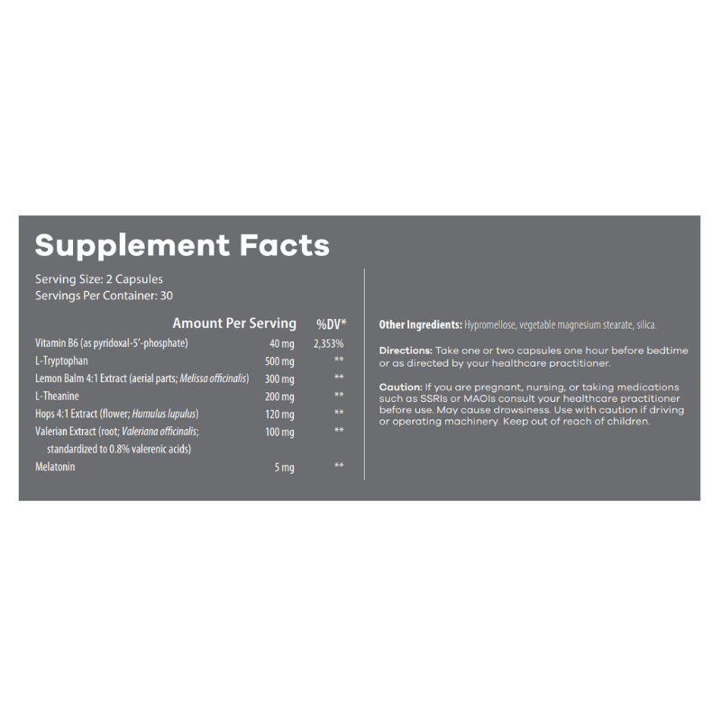 GoodNight Supplement Facts