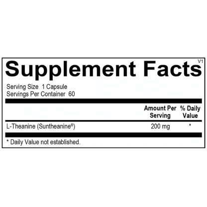 L-Theacalm Supplement Facts