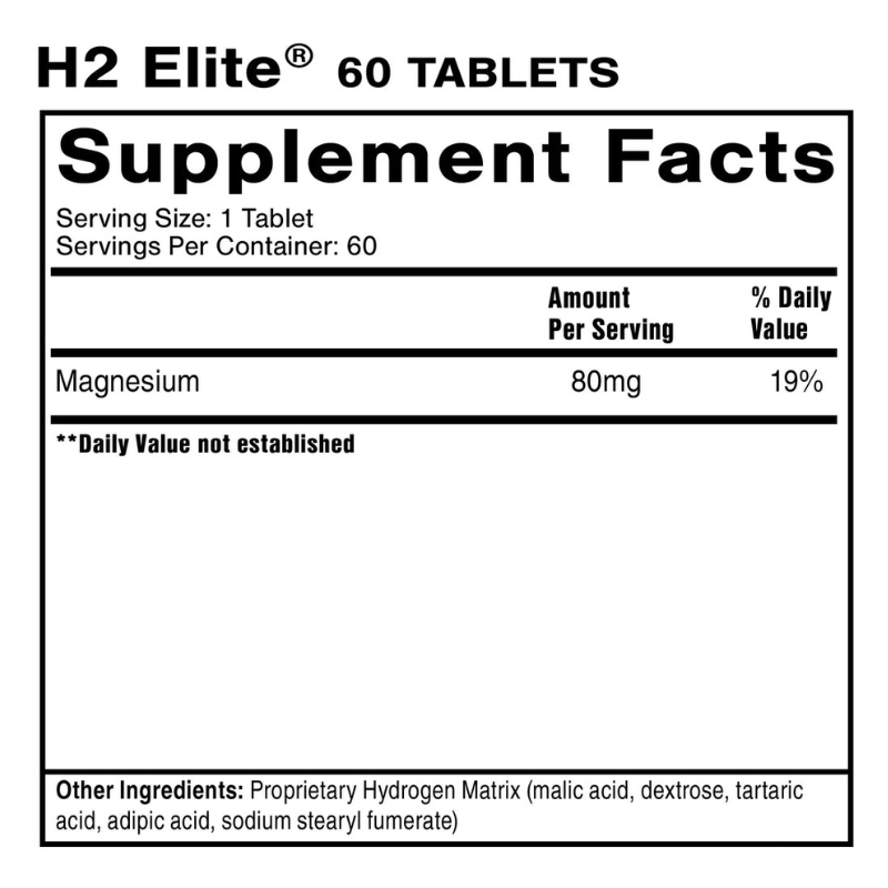 Quicksilver Scientific H2-Elite 60 Tablets