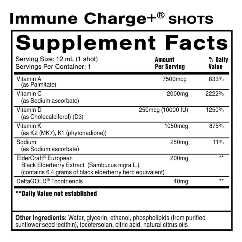 Quicksilver Scientific Immune Charge Shots 12 mL -12 count