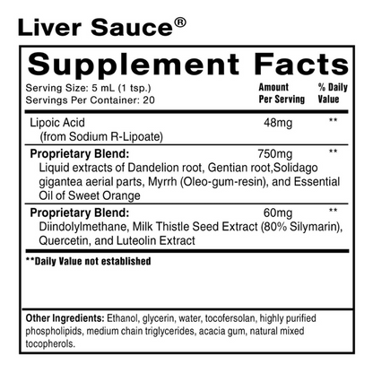 Quicksilver Scientific Liver Sauce - 100mL