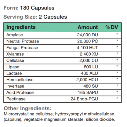 Vegetarian Enzyme Complete